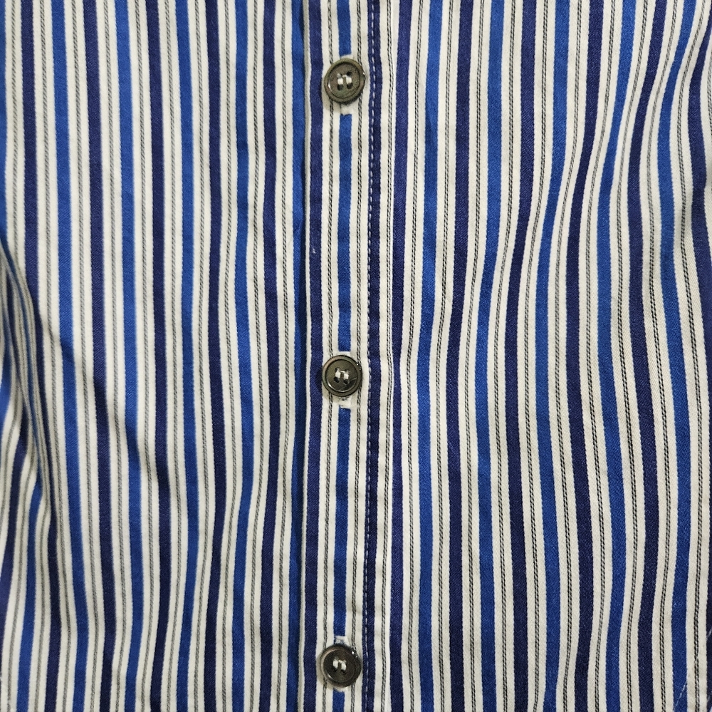 Derek Lam Striped Button Down Collared Shirt Dres… - image 6